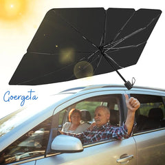 Car Sun Shade Windshield Cover | Umbrella Windshield Sun Shade for Car Front Window | Sun Protection & Heat Insulation Foldable Sun Shade | Full Cover Sun Shade for Most Vehicles GenzVybs